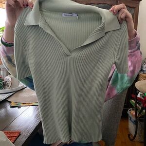 Calvin Klein Sage Green Knit Top